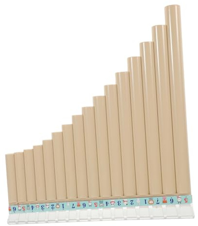 Abaodam Tragbare Panflöte C-taste aus Abs Resin mit 16 Rohren Pädagogisches Musikinstrument für Schüler und Kinder Umweltfreundlich und Handschonend für Musikalische Ausbildung
