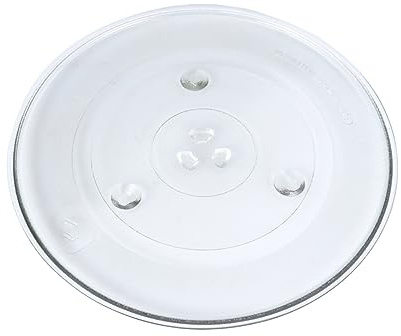 Cabilock Glas Drehteller Kompatibel mit Mikrowellen 31,5cm Bruchfest Mikrowellen Glasplatte Haushalt Ersatzteil