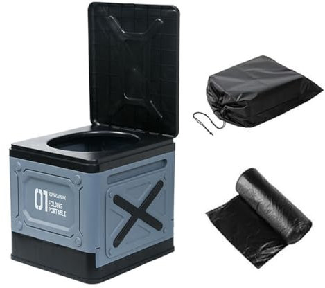 Ynzeyx Campingtoilette, Tragbare Toilette für den Außenbereich, Trenntoilette Mobile Toilette für Poolpartys, Camping und Picknicks