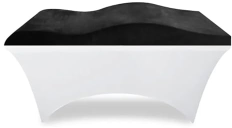 LUKYWANG Lit cosmétique pour salon de coiffure, en mousse, surmatelas en éponge, matelas à mémoire de forme, surmatelas courbé pour cils, lit, matelas (noir)