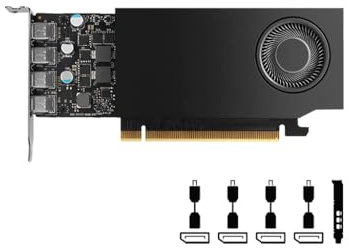 Nvidia RTX A400 4GB GDDR6 Professional Grafikkarte, VCNRTXA400-SB, Single Slot, Low Profile, 768 CUDA Cores, PCI Express 4.0, 4x Mini DisplayPort 1.4a, 50W (Renewed)