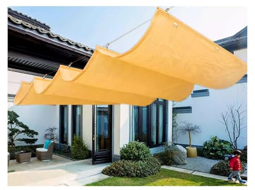 Voile d'ombrage d'extérieur – Housse de pergola avec kit de matériel de rechange, idéale pour garage et jardin (4 x 1,2 m)