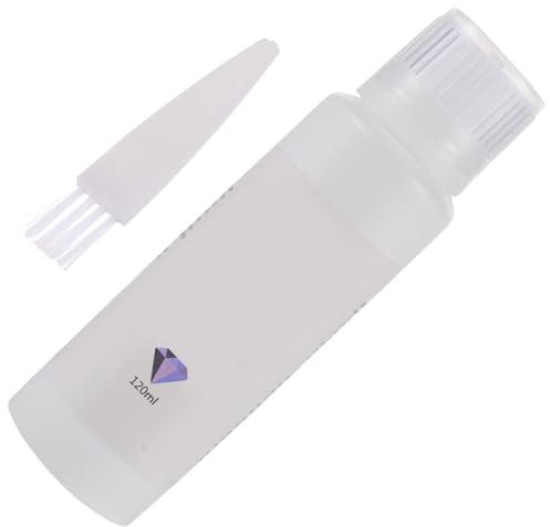 NUOBESTY Diamond Art Kleber mit Spezialpinsel Flüssiger Transparenter Versiegler für Diamantmalerei und Puzzle Schnelltrocknend Schützend Kratzfrei Langlebig DIY Bastelkleber Zubehör