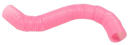 TOYZFRIENDY Tunnel Jouet pour Gerbilles et Furets Pliable en Plastique, Tunnel D’Exercice et Cachette Extensible Rose, Accessoire pour Cage de Petits Animaux, Hamster et Cobaye