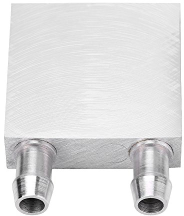 Ausla Bloque de Refrigeración por Agua de CPU de Aluminio, Disipador de Calor Eficiente con Canal Doble en Forma de U para CPU de Computadora y Refrigeración Industrial 40x120x12 Mm (40 * 40 * 12mm)