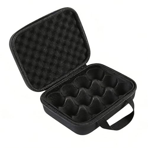 Portable Egg Carrier Holder, 12 Grid Outdoor Egg Container Shockproof Eggs Carrier with Zippered & Carry Handle Food Container Storage Box for Travel Outdoor Cooking Picnic