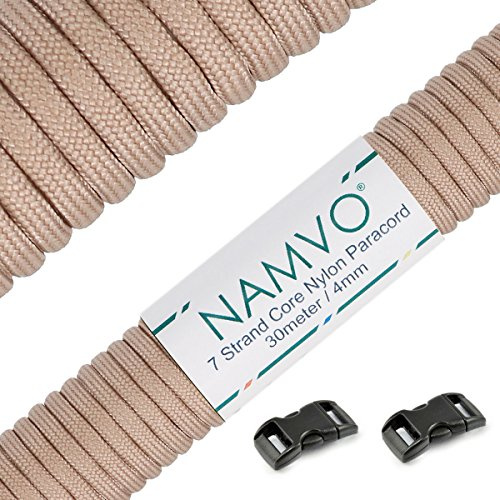 Namvo 550 fallskärmslina typ III, 7 trådar, total längd 30 meter, enfärgad BZ00208