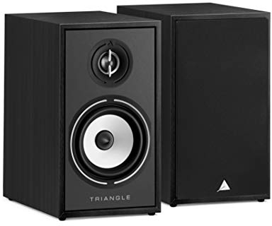 TRIANGLE - BOREA BR02 Hi-Fi Regallautsprecher - 80W Belastbarkeit - 89 dB/W/m Ausgang - Vielseitiges Musik- und Heimkino - 176 x 310 x 274 mm - Schwarz (Paar)