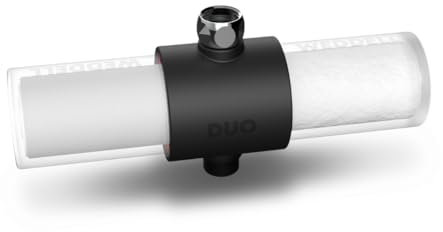 Weddell Duo Shower Filter - NSF Certified Shower Filter, High Pressure Activated Carbon Filter, Removes Chlorine, PFAS & Particulates, Clinically Tested for Healthier Skin & Hair (Single Pack, Black)