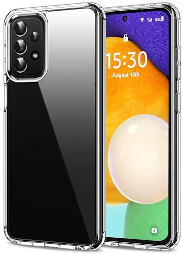 HOOMIL Hülle für Samsung Galaxy A52/A52s 5G, Anti-Vergilbung, Transparent | Stoßfest, Militärschutz, Durchsichtige Kratzfeste Rückseite