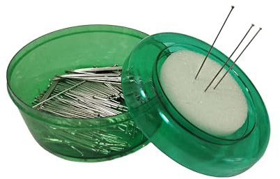 Låda med systift, 260 st, professionella stift, stift i rostfritt stål, skräddarstift, fina stift, nålar för sömnad och hantverk, (1)