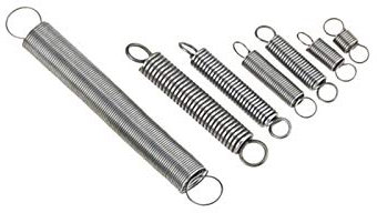 WUPNGS Doppelhakenfeder 5 Stück Doppelhaken, kleine Zugfeder, Drahtdurchmesser 1,2 mm, verlängerte Druckfeder, 1,2 x 8 x 40 mm (Farbe: 1,2 x 8 x 40 mm)(1.2 * 8 * 40mm)