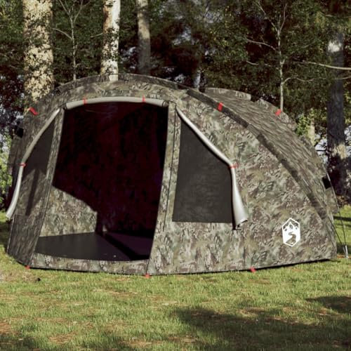 AUVYI Angelzelt 4 Personen Tarnmuster Wasserdicht 190T Polyester mit PU-Beschichtung 298x236x152 cm