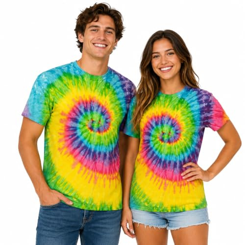 Unisex batik hippie-t-shirt – 100 % bomull, unika mönster, storlekar S–5XL | Festival outfit | 45+ handfärgad design | batik t-shirt | slips dye färgglad hippie skjorta | kvinnor män kläder | yoga
