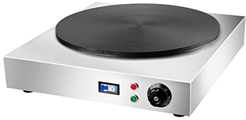 SmPinnaA Máquina para Hacer Crepes Comercial, Máquina para Hacer Crepes Y Crepes para Freír Sartén Eléctrica Antiadherente para Crepes, Adecuada para Puestos De Comida,40Cm,55cm