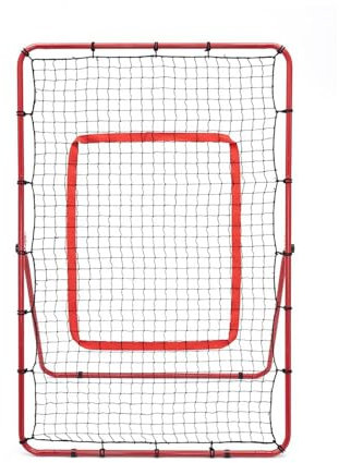 ZYHAOYAN Faltbares Tennisnetz, Verstellbare Tenniswand, Größe 6 * 4 In, Rot, Unabhängigkeit Vom Spielfeld, Geeignet Für Viele Ballarten, Eltern-Kind-Aktivitäten Für Anfänger Und Trainingskurse