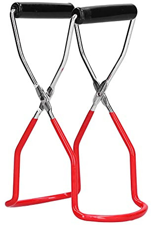 Akozon Abrelatas Multifunción de Material PP Antideslizante y Clip para Servir Antiescaldaduras de Acero Inoxidable, Opciones de Color Rojo y Verde para Sartenes, Tazones y Latas