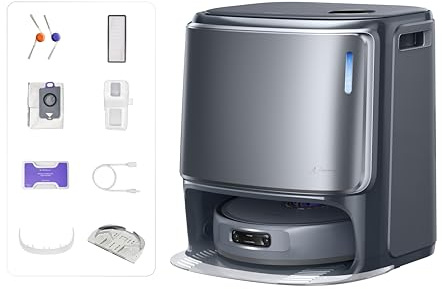 NARWAL Freo Z10 Ultra, Robot Aspirapolvere, Potenza di Aspirazione 18000 Pa, Estensione Mocio Dinamica, Sistema Anti-aggrovigliamento, Pulizia Intelligente con Separazione Umido e Secco