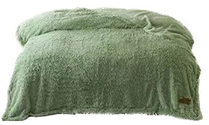 LYLXSF Coperta in peluche, morbida e calda, elegante, a ventaglio, in cashmere, per l'inverno, per divano, letto, copriletto