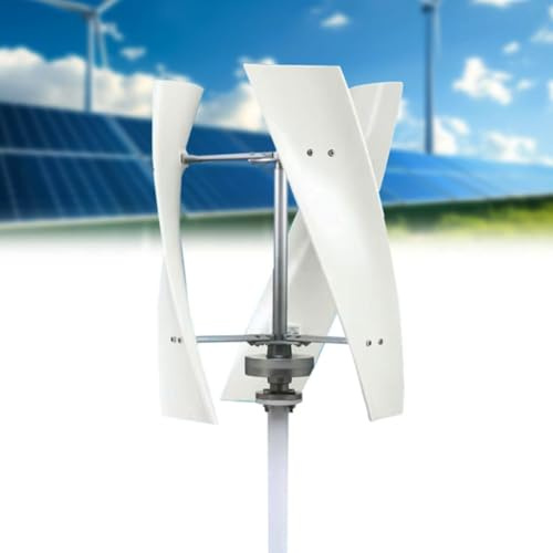 Kit de generador de turbina eólica Vertical de 5000 W: 3 aspas, Arranque a Baja Velocidad, Molino de Viento portátil silencioso para Exteriores de 12 V, 24 V, 48 V y 220 V con Controlador.