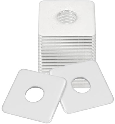 Rondelle quadrate piatte, M14 x 40 x 40 x 3 mm, 20 pezzi