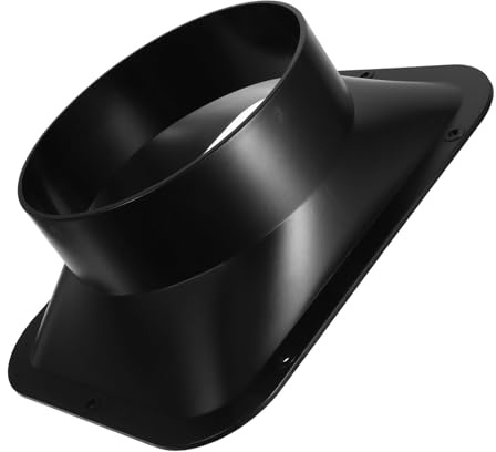 FOYTOKI Flangia Connettore per Condotto Aria in Abs Nero, Resistente e Affidabile, Design Moderno Rettangolare, per Riparazione e Collegamento Sistemi di Condotti