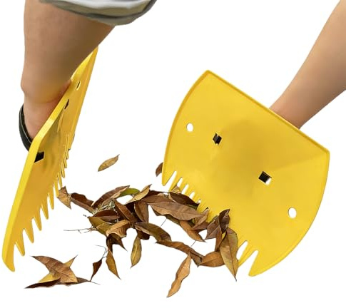 Ramasse-Feuilles pour Les Travaux de Jardin - Pince à Déchets | Scoops à Feuilles et Râteaux à Main | pour Parc Pelouse Jardin Gazon Extérieur Déchets Excréments