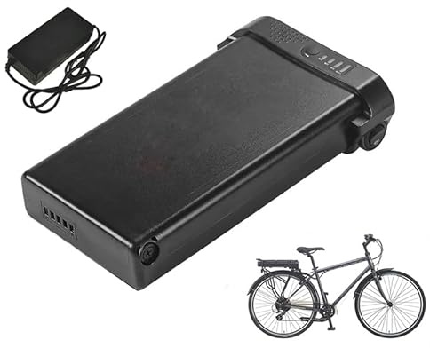 JHKJ Batería de Litio para Bicicleta eléctrica de 24 V 10,5 Ah, 10 Ah, 12 Ah, 8,7 Ah y batería para Bicicleta eléctrica de 36 V 8 Ah, 10 Ah para portabultos Trasero.,24v,8.7Ah