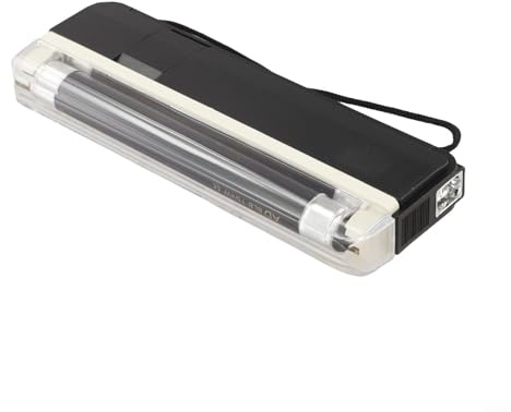 Feeshoppher Lampada UV in resina per riparazione di crepe sul parabrezza dell'auto con tubo a luce bianca, design portatile alimentato a batteria per un forte legame trasparente senza ingiallimento o