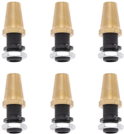 VILLCASE Bloqueador de Cables Prensaestopas M10 Metálico 6 Piezas Rosca de Cobre, Sujetacables para Lámparas de Techo, Adecuado para Organización y Fijación en Bricolaje Eléctrico