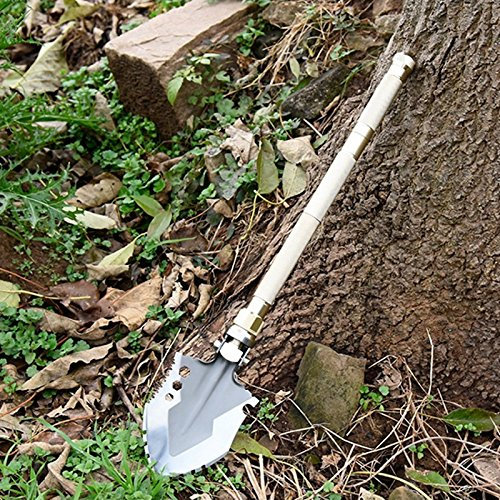 Lily & Her Friends – 67 cm/66 cm Militare Esercito Multi Purpose Tool Vanga in Acciaio Inox, Manico in Alluminio di Sopravvivenza Pala Pieghevole per Campeggio Escursionismo Self-Driving Viaggio