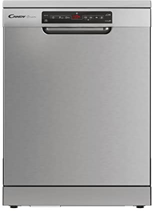 Candy Brava CDPN 2D360PX, Lavavajillas 60 CM, 13 Servicios, Digital, Wi-Fi, Alexa y Google Home, 9 Ciclos, Zoom 39', 47DB, Tripe Filtro Autolimpiante, Indicador Tiempo, Inicio Diferido, Inox