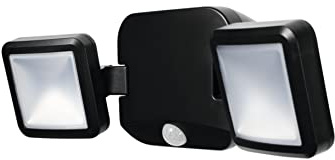 LEDVANCE LED Wand- und Deckenleuchte, Leuchte für Außenanwendungen, Kaltweiß, Battery LED Spotlight Double, 4058075227361