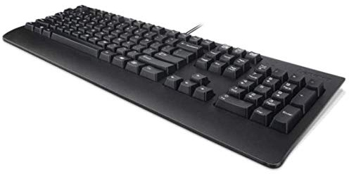 Lenovo Teclado USB TRDTNL KB BK UKE Preferred Pro II, estándar, W125630738 (Preferred Pro II, estándar, inalámbrico, USB, QWERTY, Negro)