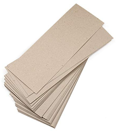 30 tiras Cartón reciclado grueso 400 g/m², 0.6 mm, 145x380 mm, color beige kraft, para marcos de fotos, encuadernar, scrapbook, álbumes, juntas de motor, cajas, modelismo, plantillas.