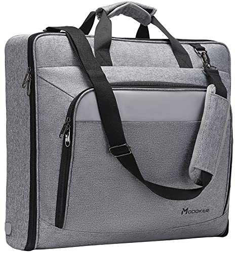 Modoker Anzuggepäck Kleidersack mit Schultergurt, Anzug Handgepäck Tasche Hängende Koffer Kleidersäcke für Männer Frauen Business Reisen