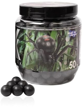 75Stk Cal.68 Black Widow Rubberballs Xtreme Hartgummikugeln Cal.68