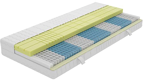 AM Qualitätsmatratzen 3D Deluxe Taschenfederkernmatratze 80x200cm H3 24cm - Made in Germany & Oeko TEX Zertifiziert - Orthopädische Matratze 80x200 H3 mit Lyocell Bezug - 7 Zonen Federkernmatratze
