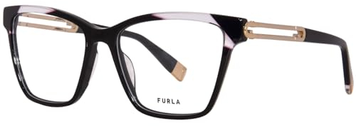 Furla Unisex VFU671 Sunglasses, 0700 Nero Lucido, 40