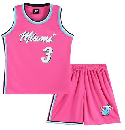 Huniam Maillots de Basketball Débardeur Actif et Ensemble Court pour Garçons