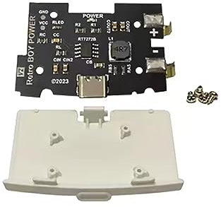 MOUDOAUER External Power Board Back Cover USB TypeC for GBA Game Console Without Battery Compatible With Highlight Screen