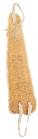 Gatuida Cepillo Exfoliante Corporal Esponja Vegetal Beige de Lufa Natural Mango Cómodo para Limpiar y Suavizar la Piel para Ducha y Baño