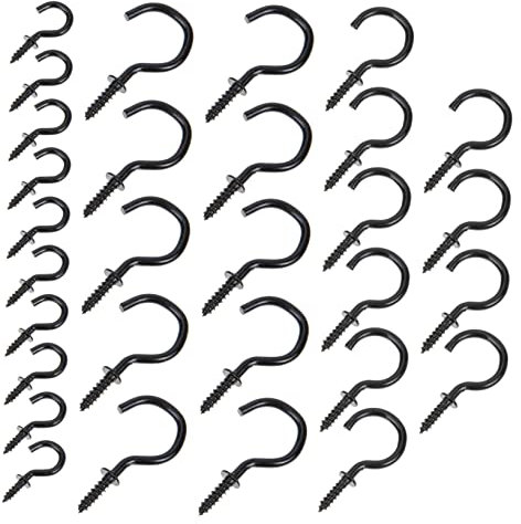PartyKindom 30stücke Eisenmaterial Ösenhakenschraube Selbstschneidende Schraube Für Innenbereich Außenbereich Zum Aufhängen Von Küchenutensilien Tassen Handtüchern Schuhen Regenschirmen Lampen