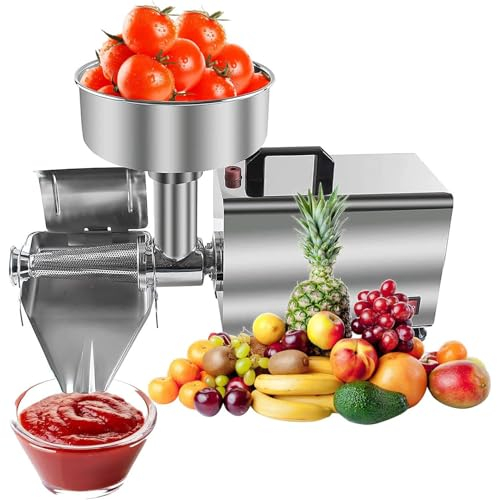 RayGenius Colino per Alimenti E Salsiera in Acciaio Inox Macchina Spremifrutta Elettrica per Succhi di Frutta E Verdura Ad Alto Contenuto Nutritivo.