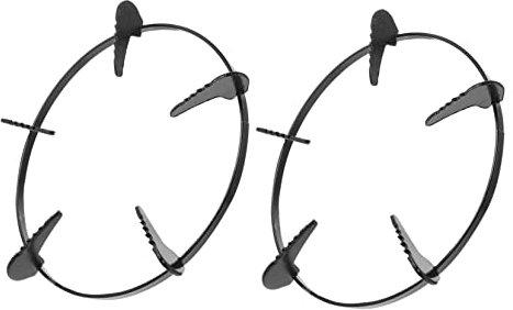 OKUMEYR 2pièces Support De Brûleur Pour Gazinière Résistant à Haute Température Et Huile Antidérapant Et Facile à Nettoyer Stabilisateur Pour Wok Et Poêles à Fond Rond