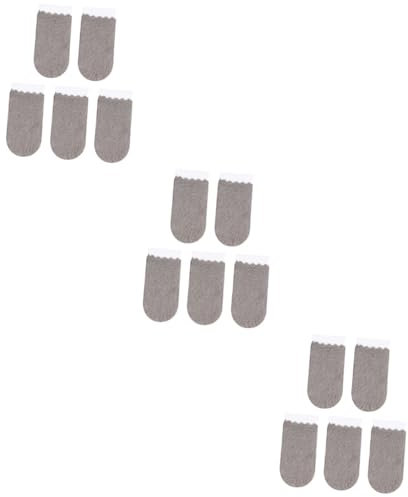 TOVINANNA 3 Ensembles Accessoire De Jeu De Téléphone Accessoires De Contrôleur Manchons De Doigt De Jeu De Téléphone De Jeu Protège-doigts De Jeu Grey 5 Pièces * 3