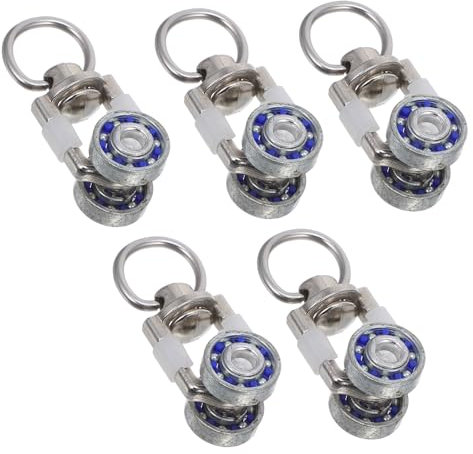 Garneck Gleitrollen Für Pergola – Leise Metallrollen Für Eine Ruhige Und Sanfte Bewegung Von Vorhängen Und Segeln - Ideal Für Terrasse Und Garten - 5 Stück in Hochwertiger Ausführung