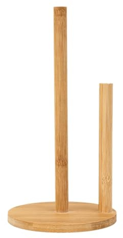 Papierhandtuchhalter aus Holz, Küchenrollenhalter, Rutschfester Papierhandtuchspender, dekorativer Stehrollenhalter, freistehend, für Küche, WC, Speisekammer und Badezimmer