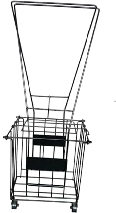 kowaku Tennis Ball Basket with Wheels Tennis Ball Retriever Pick up Cage Carrying Multipurpose Collector Picker for Accessory Player