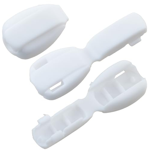 AERZETIX - Juego de 24 puntas de cordón cordeles - plegables 19 mm - color blanco - de plástico - protección antideshilachado proyectos de costura hobby